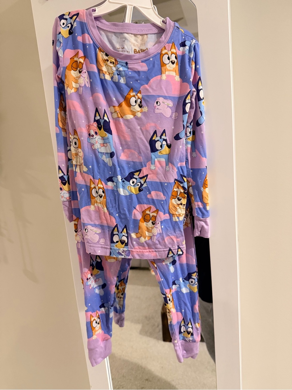 Little Sleepies Purple & Blue bluey sleepytime Pajama Set